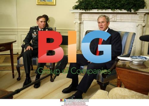 President Bush Meets General Petraeus in Oval Office