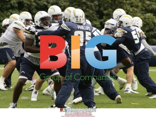 Chargers Players Practice at Penny Hill