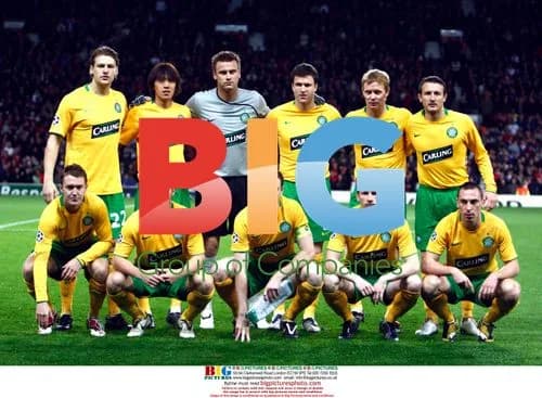 Celtic soccer team at Old Trafford