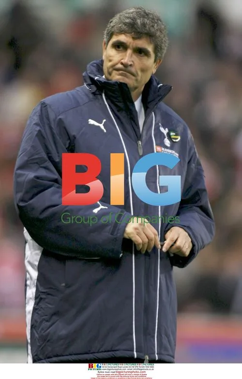 Juande Ramos at Stoke City vs Tottenham Premier League game