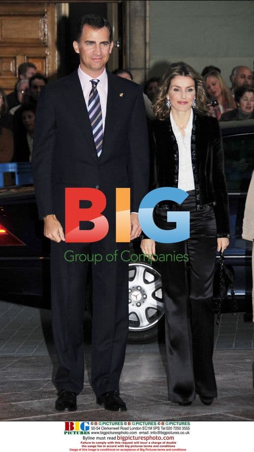 Princes Felipe and Letizia attend concert in Oviedo