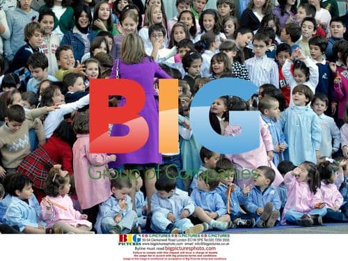 Crown Princess Letizia and Prince Felipe Visit School