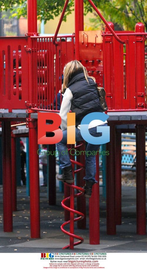 Kim Raver with Family in NYC