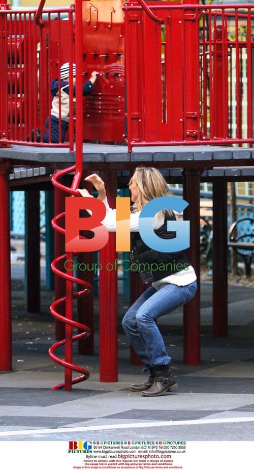 Kim Raver and Family in NYC