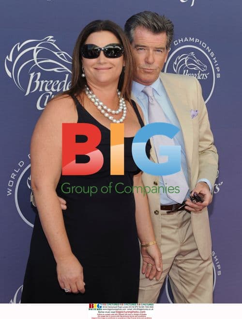 Pierce Brosnan and Keely Shaye Smith at Breeders' Cup