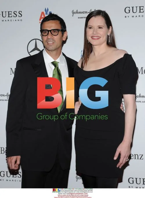 Geena Davis and Reza Jarrahy at Carousel of Hope Ball