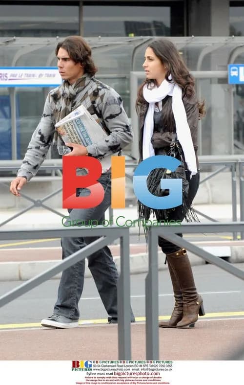 Rafael Nadal and girlfriend in Paris