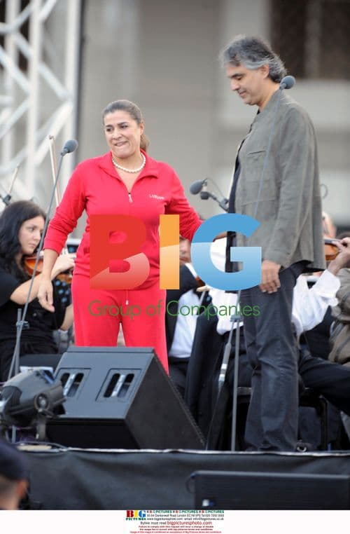 Andrea Bocelli in Underwear with Fiance Veronica Berti