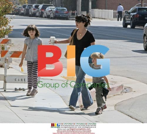 Jane Leeves out with children in LA