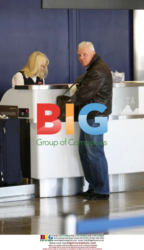 Malcolm McDowell departs LAX airport