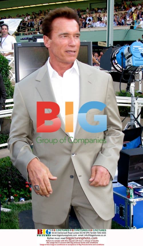 Arnold Schwarzenegger at Breeders Cup