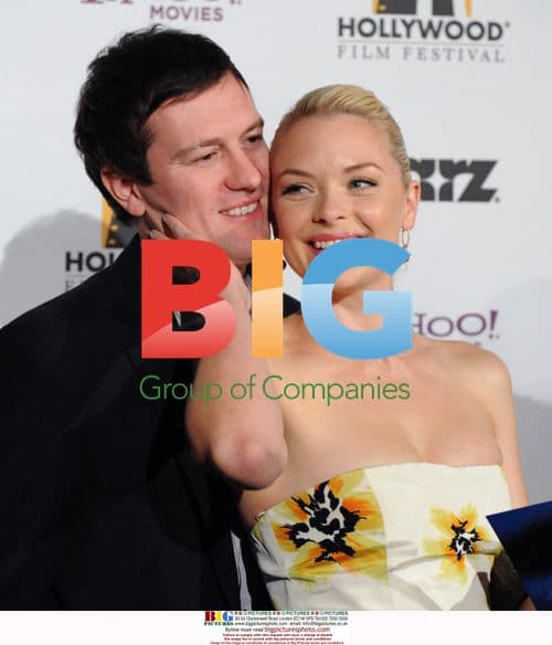 Jaime King and husband at Hollywood Film Festival Awards