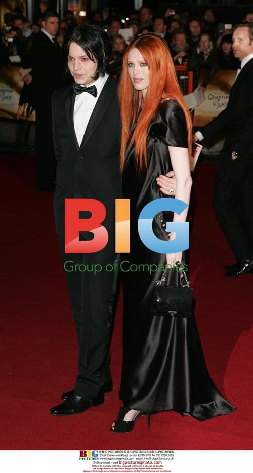 Jack White and Karen Elson at 'Quantum Of Solace' premiere
