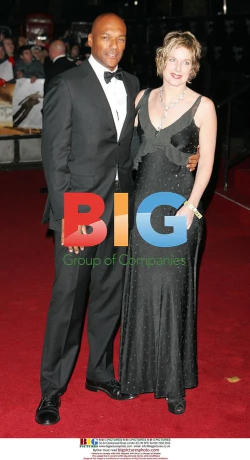 Colin Salmon and Fiona Hawthorne at 'Quantum Of Solace' premiere