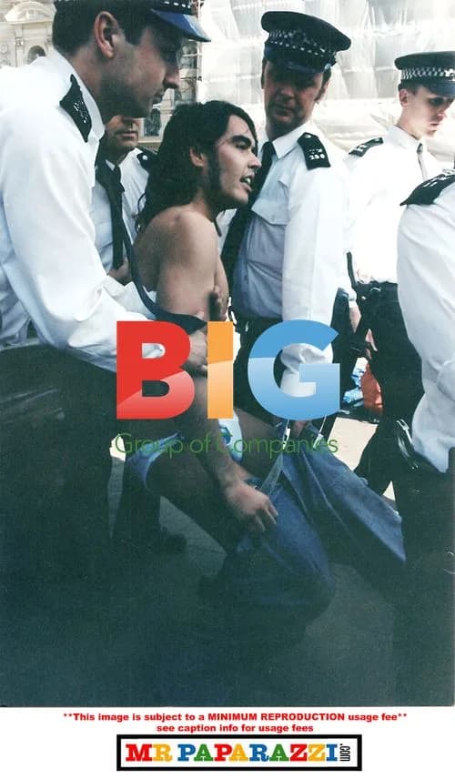 Russell Brand at London Protest in 2001