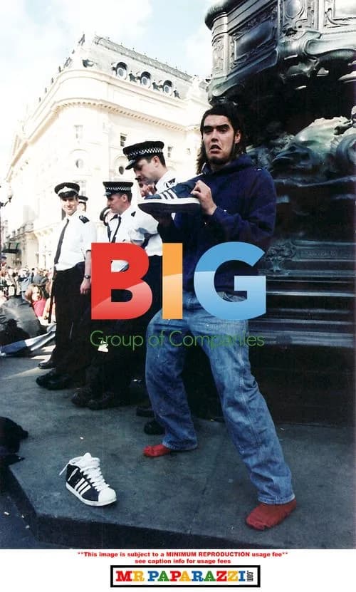Russell Brand at London Protest in 2001
