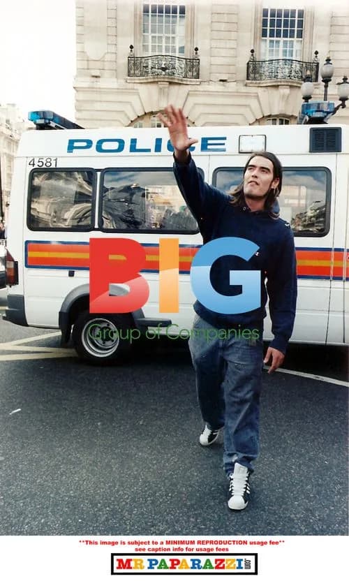 Russell Brand at London Protest in 2001