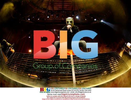 Corey Taylor of Slipknot performing live