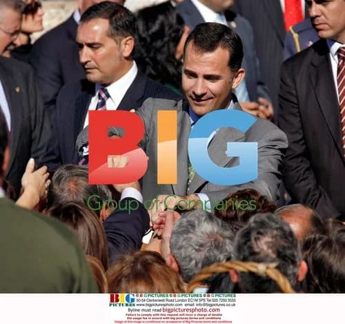 Spanish Crown Prince and Princess Visit Town