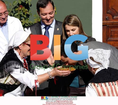 Spanish Crown Prince and Princess Visit Cabranes