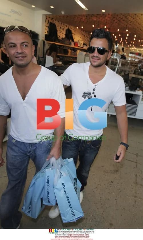 Peter Andre shops at Kitson Men