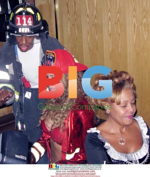 Mariah Carey, Nick Cannon, Busta Rhymes at Halloween Party