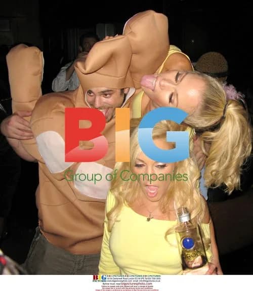 Mariah Carey, Nick Cannon and Busta Rhymes at Halloween party