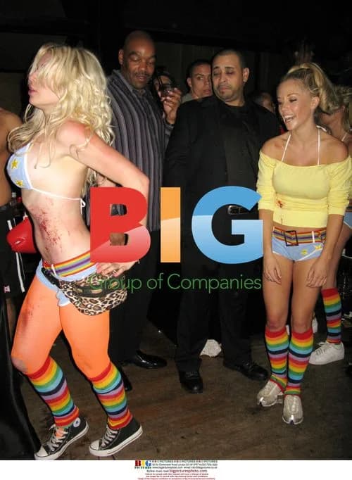 Mariah, Nick and Busta at Halloween party