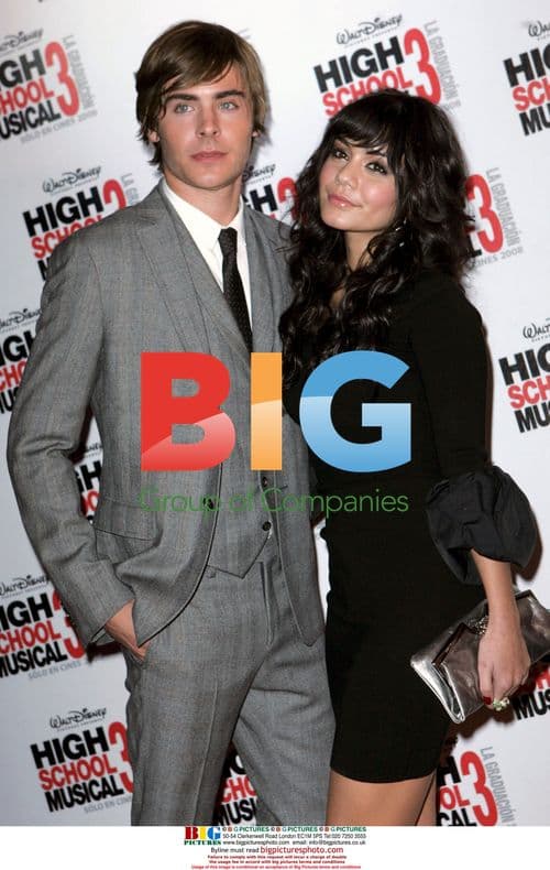 Vanessa Hudgens and Zac Efron at High School Musical 3 premiere