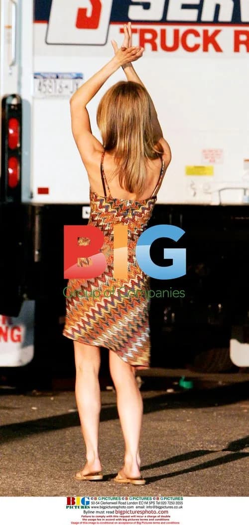 Jennifer Aniston on set of "30 Rock"