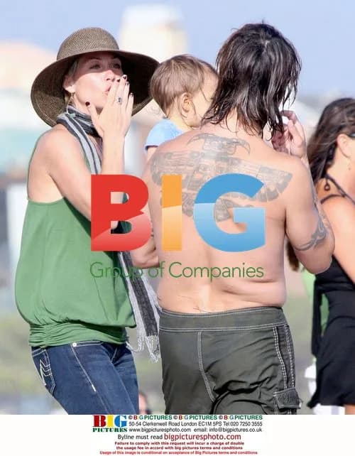 Anthony Kiedis Surfing with Family