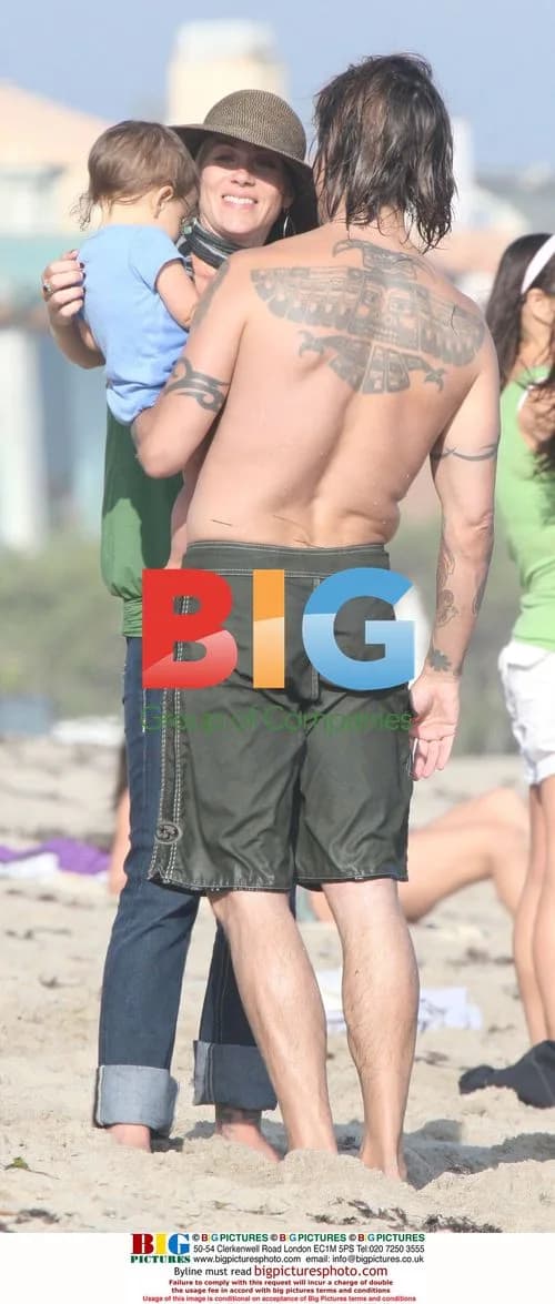 Anthony Kiedis Surfing with Family
