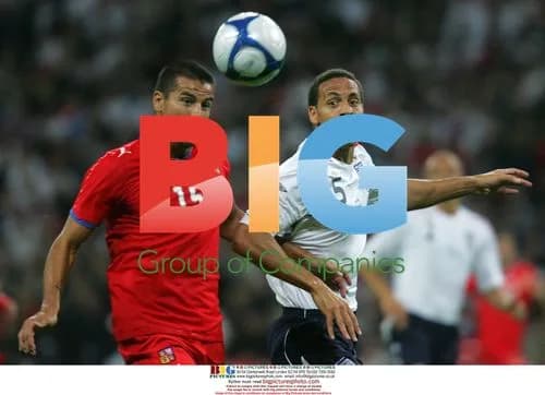 Rio Ferdinand at England vs Czech Republic Match