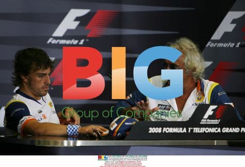 Alonso and Briatore at Valencia