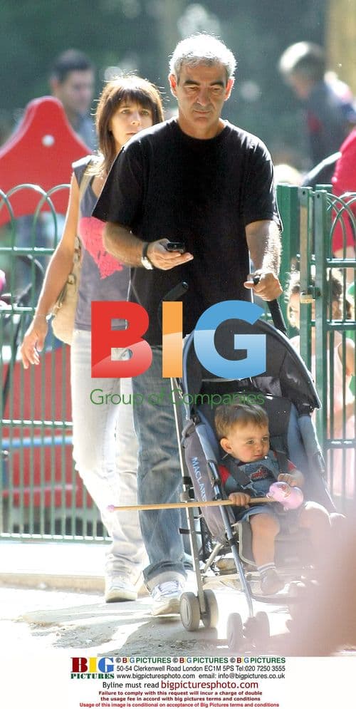 Raymond Domenech and family in Paris