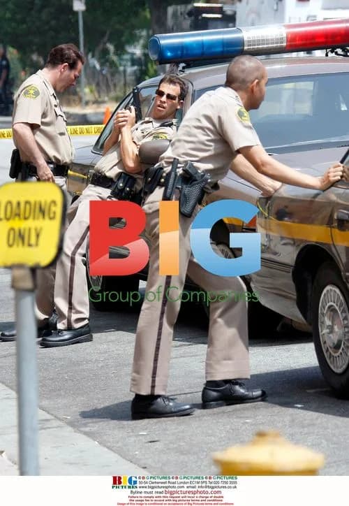 Timothy Hutton films "Leverage" in LA