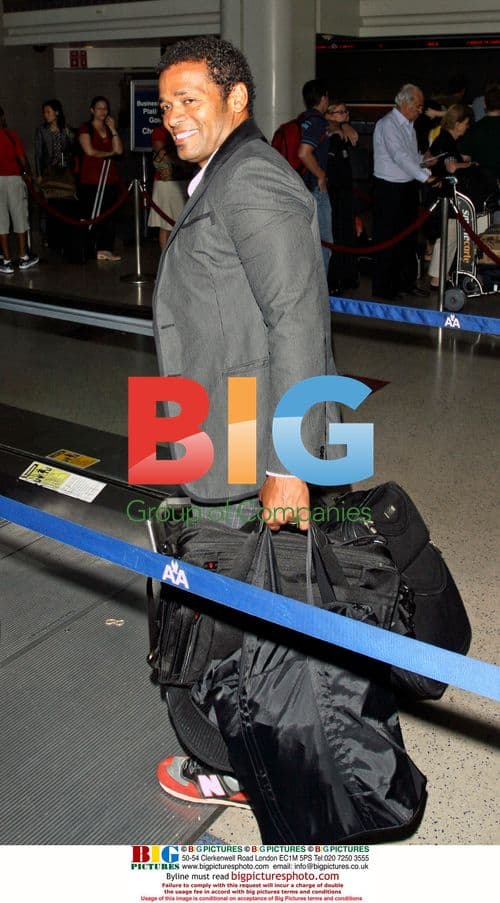 Mario Van Peebles Departs LAX Airport