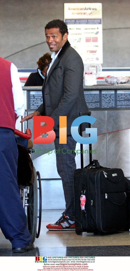 Mario Van Peebles Departs LAX Airport