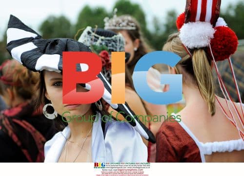 Spectators in Fancy Hats at Belgian Horse Race