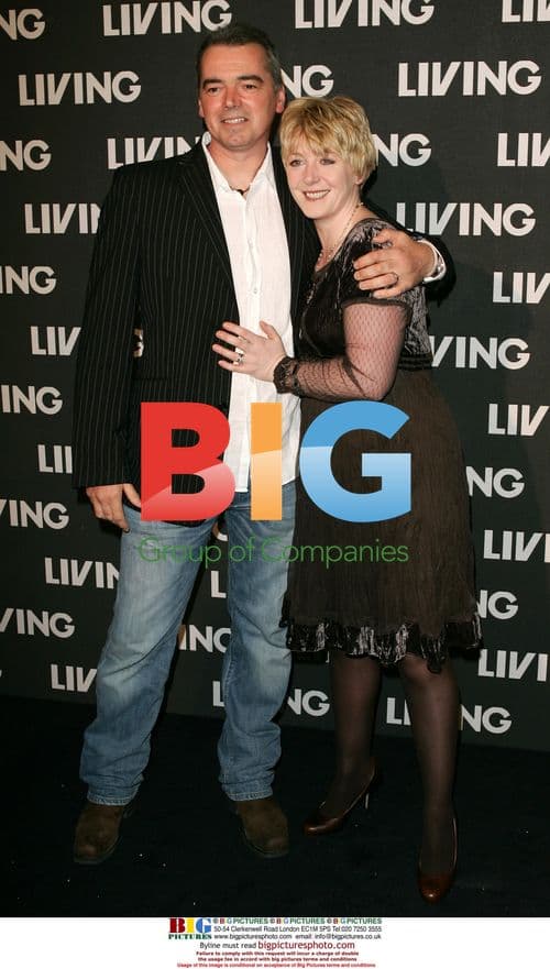 Yvette Fielding and Karl Beattie at Living TV 15th birthday