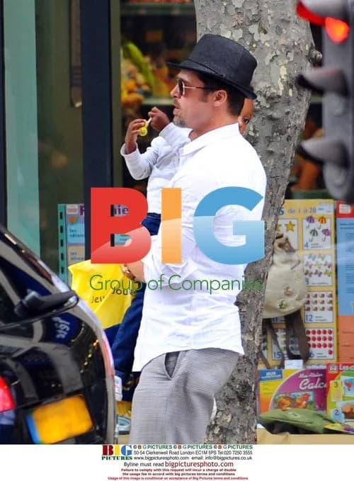 Brad Pitt and daughter Zahara in Paris