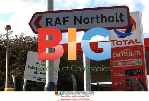 Kate Moss spotted near RAF Northolt Base