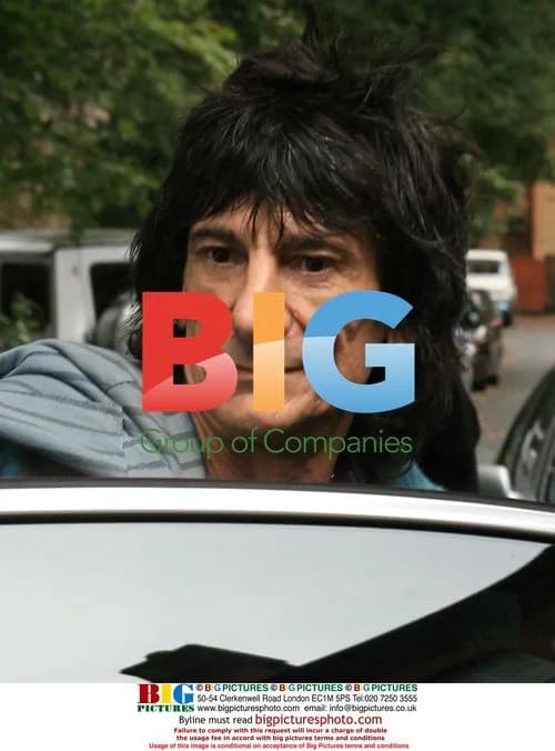 Ronnie Wood Leaving London Home