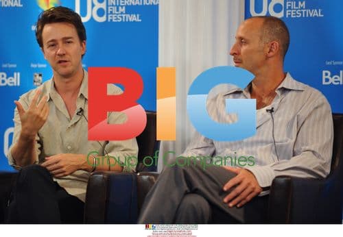 Edward Norton and Gavin O'Connor at "Pride And Glory" Press Conference