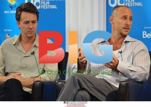 Edward Norton and Gavin O'Connor at "Pride And Glory" Press Conference