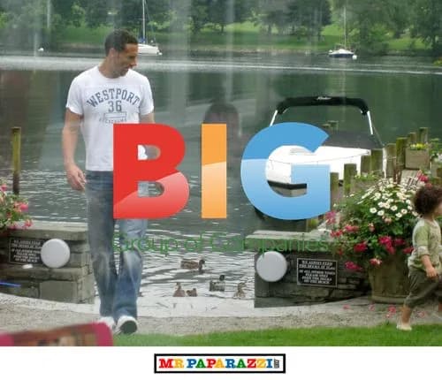 Rio Ferdinand relaxing with son in Lake District