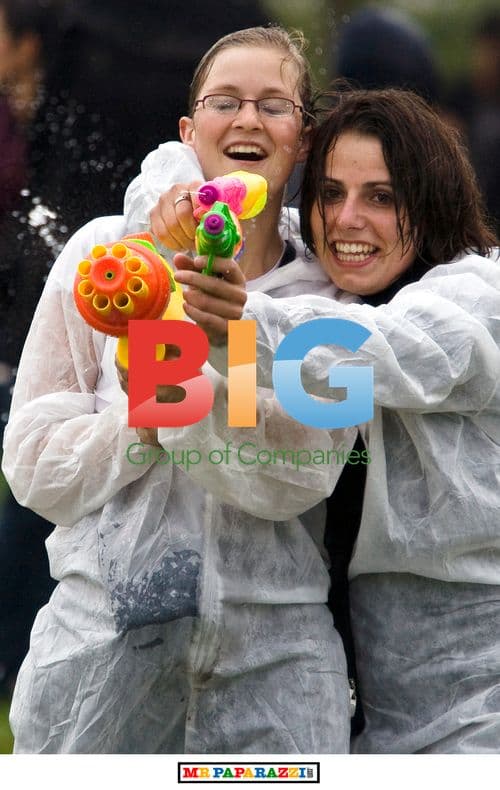 Water Pistol Battle in Mons, Belgium