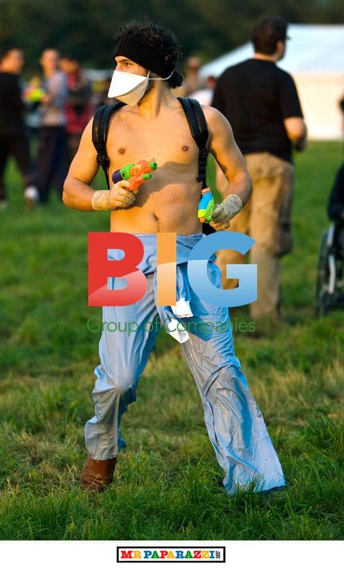 Water pistol battle in Mons, Belgium