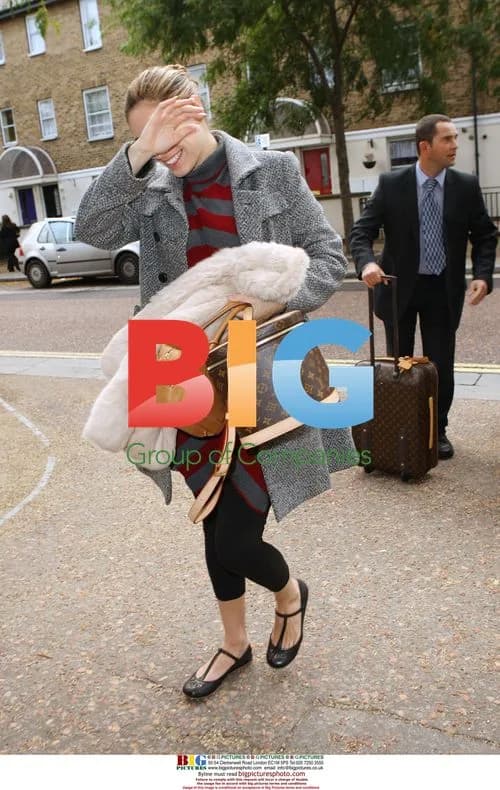 Kelly Brook arrives at This Morning Studios