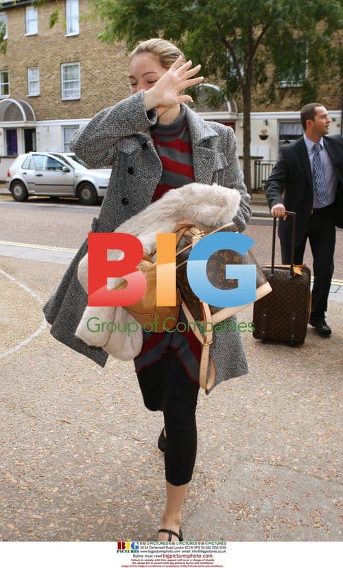 Kelly Brook Arrives at This Morning Studios